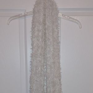 White super soft scarf.